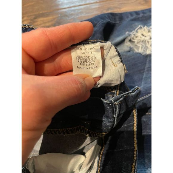 Thread & Others Distressed Skinny Mid Rise Jeans - Picture 5 of 6